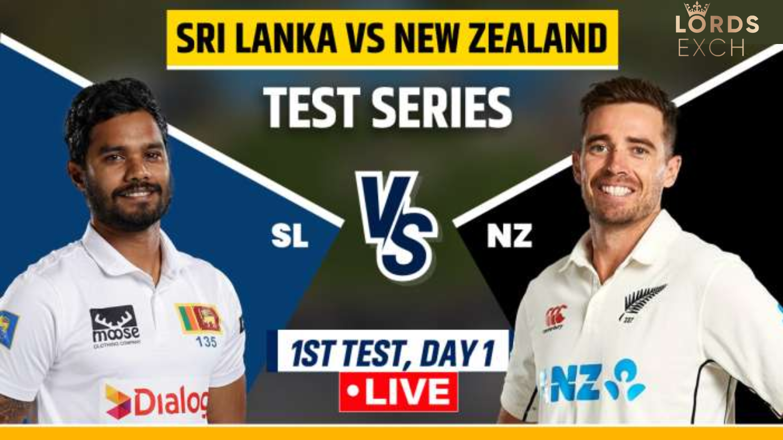 SL vs NZ Test Live Match